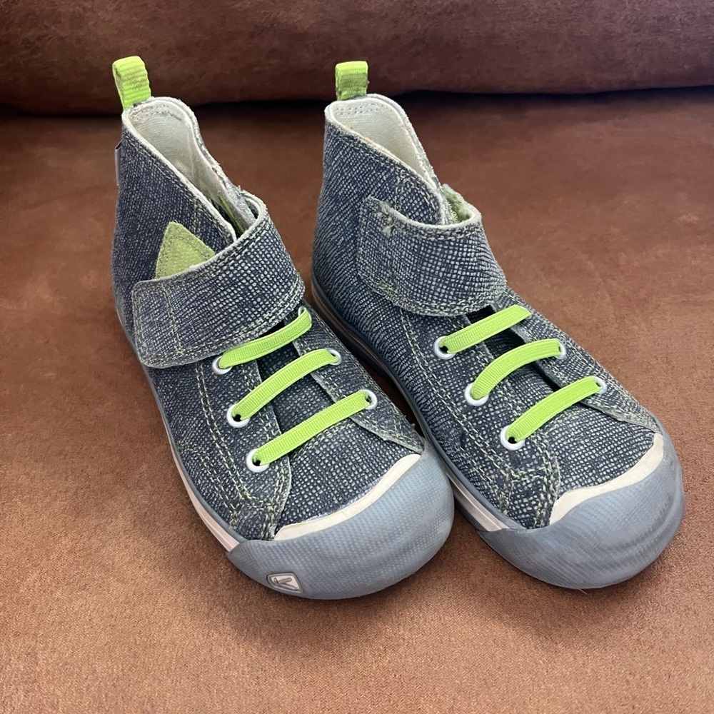 Keen Kids Sneakers with Neon Green Laces